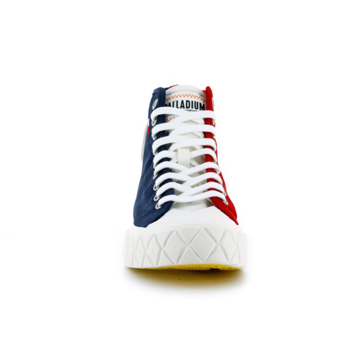 Palladium Palla Ace Canvas High Tops Sneakers Heren Donkerblauw Rood | NL 26PMWRC